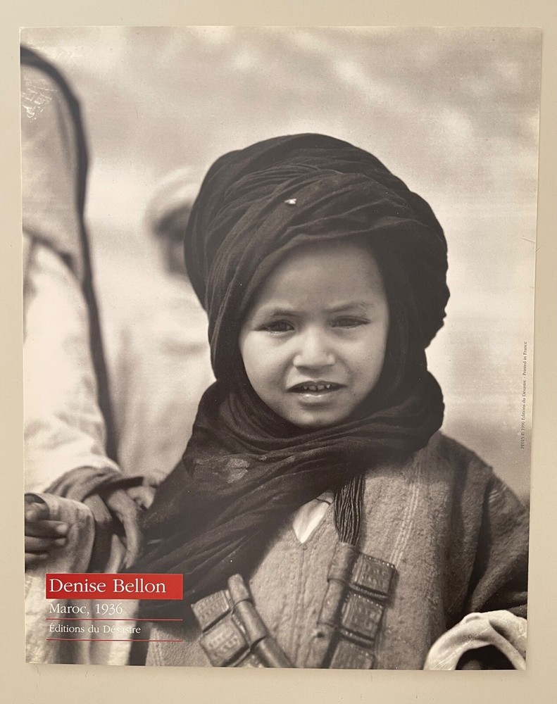DENISE BELLON,’MOROCCO,1936′ AUTHENTIC 1990 SMALL ART PRINT