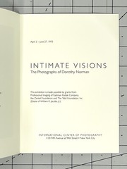 Dorothy Norman (1905-1997) Art Announcement Card 1993 – Intimate Visions