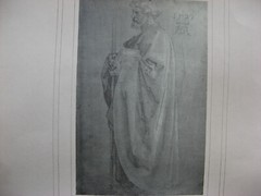 1890s ALBRECHT DURER -APOSTLE- Carbon Print/Photogravure BRAUN CLEMENS & CIE