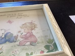 Precious Moments Spiritual Picture in Plastic Frame Psalm 23:2