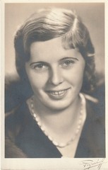 Photo Postcard Young Woman Portrait 8.5 Fashion Snapshot