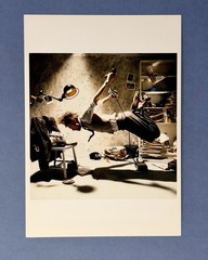 1985 Gerhard Vormwald Art Print Card – “Thomas Le Book” Fotofolio Surreal