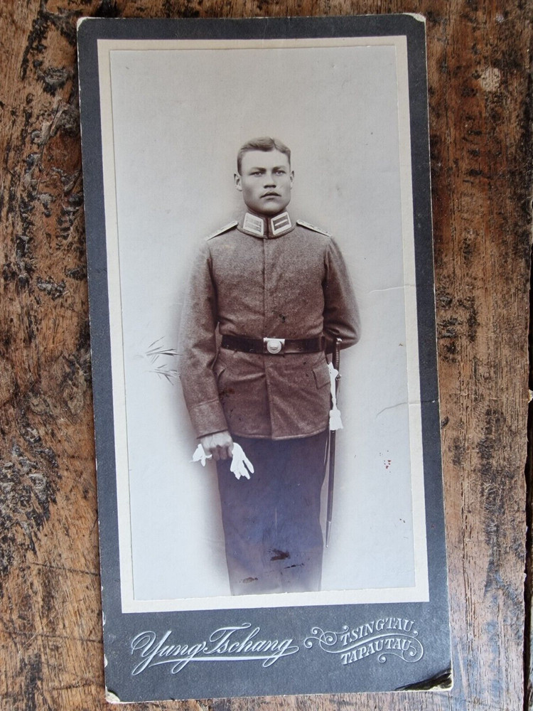 antik Kabinett Foto Deutsch China Tsingtau Tapautau Kiautschou Deutsche Kolonien