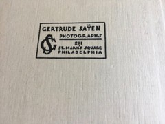 PORTRAIT OF YOUNG BOY PHOTOGRAPH BY GERTRUDE SAYEN 1927 SIGNED PHILADELPHIA PA