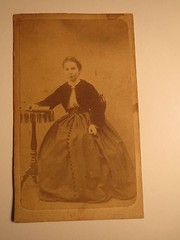 Maria Cossmann b. Chef as Bride 1866 – Crinoline – Backdrop / CDV