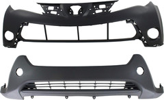 Bumper Cover Set Compatible with 2013-2015 Toyota RAV4 LE Models North America B