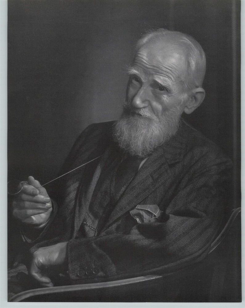 1946 Yousuf Karsh Original George Bernard Shaw Nobel Prize Portrait Photo Gravur