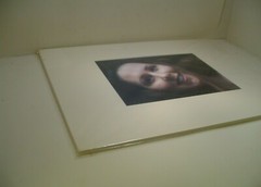 MATTED PHOTOGRAPHY Woman zoomed up smiling by Larry Santucci 16×20