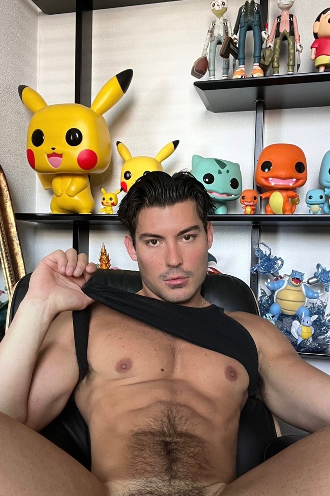 [Z091] Handsome Man Cute Male Model Showing Off Body Physique Art Photography