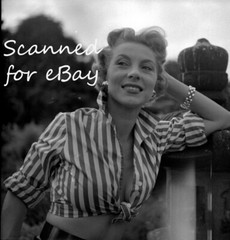 BUSTY PAMELA ALLEN CHEESECAKE GLAMOROUS DANCER OPEN SHIRT – 5 NEGATIVES 1950s