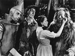 Wizard Of Oz Cast Dorothy Cowardly Lion Tin Man Scarecrow Photo 8.5×11