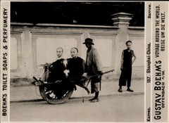 Photo Shanghai China, Rickshaw, Advertising Boehm’s Toilet Soaps – 11088904