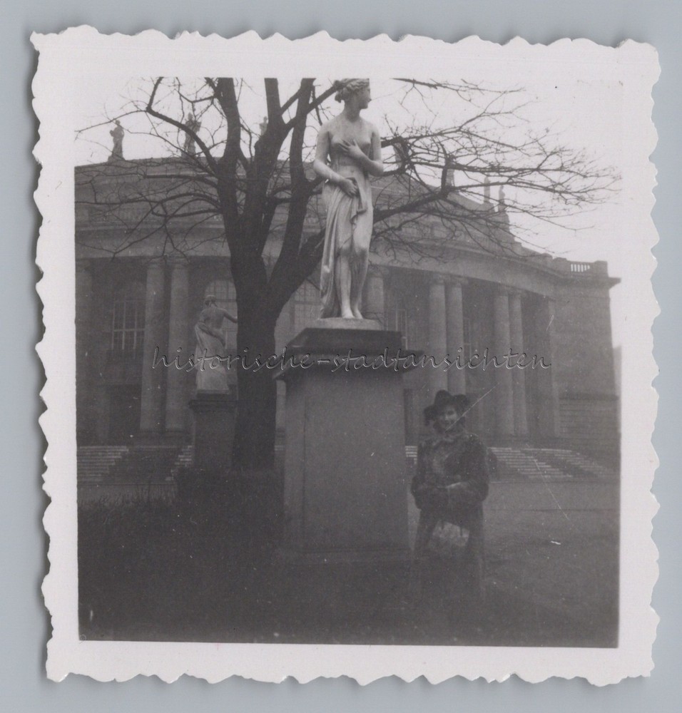 Stuttgart – Statues in Front of Opera House – Old Photo 1940s