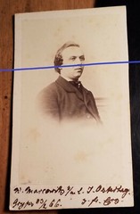 W. Marcowitz 1866 as man/CDV Glaubach & Michalki Potsdam Greifswald