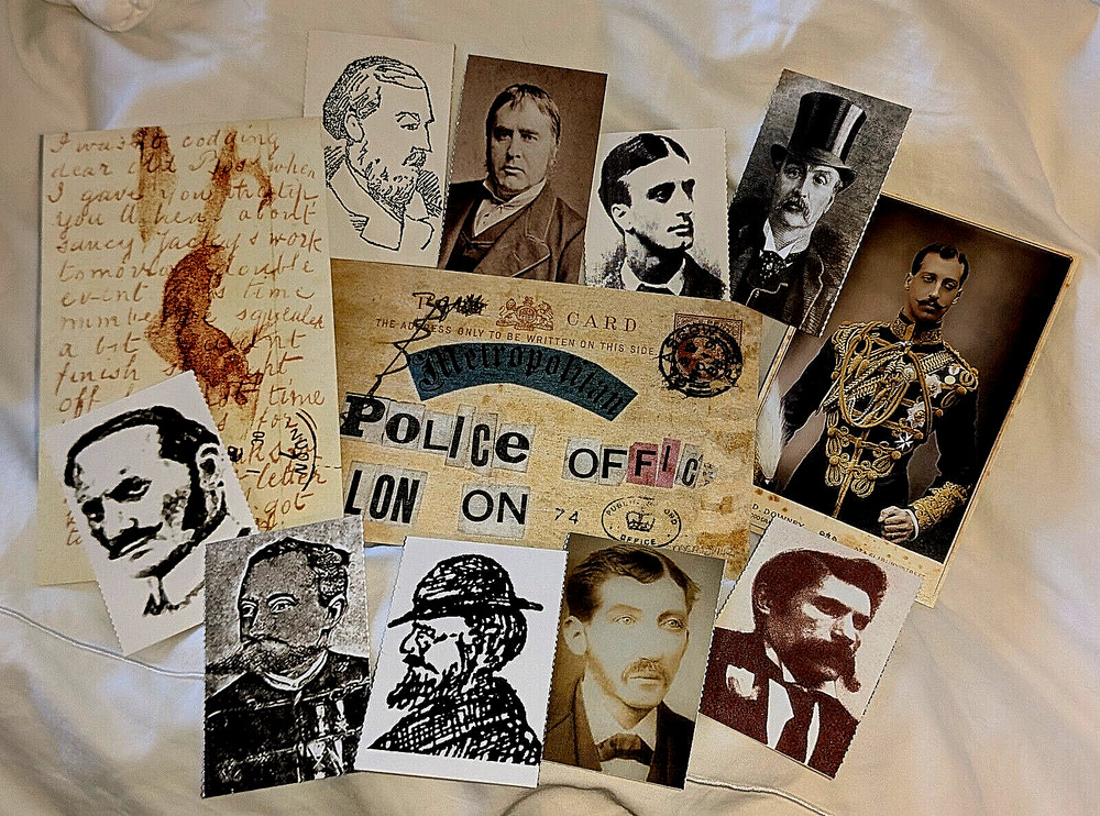 Jack the Ripper Post Cards Photos Pictures Letters Vintage 1888 Bad Crime Signed