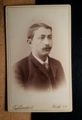 Mr Kroh? Krah ? SS 1889 as student with beard/CDV F. Benckert Halle a. S.