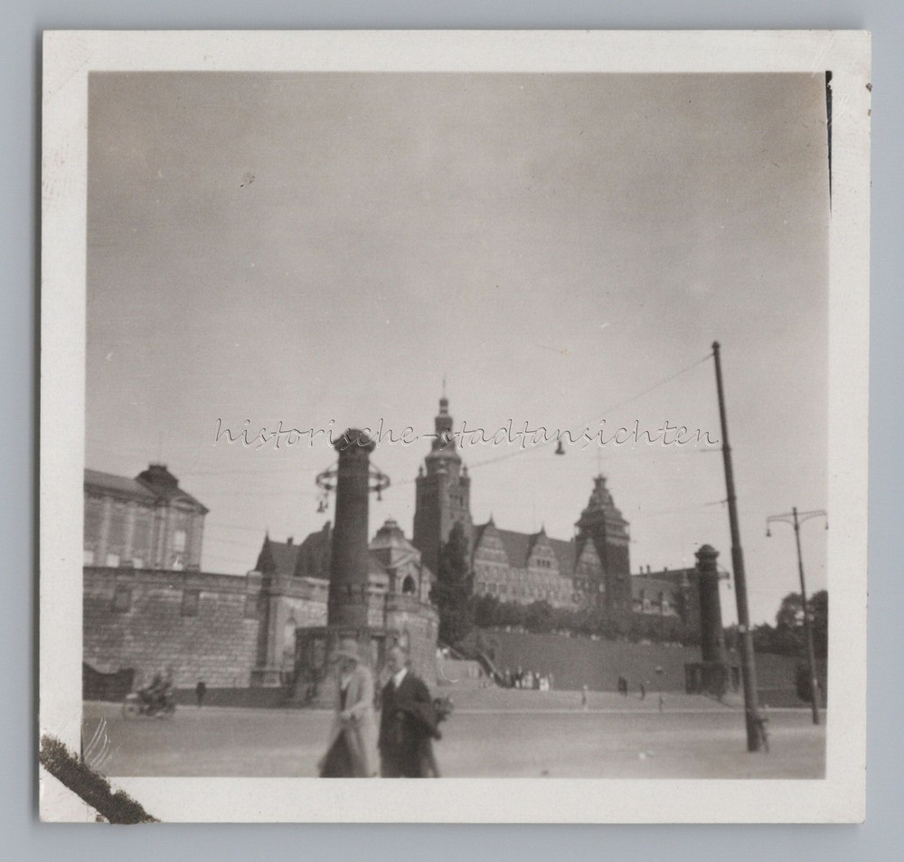 Szczecin Szczecin Pomerania Poland – Hook Terrace – Old Photo 1930s