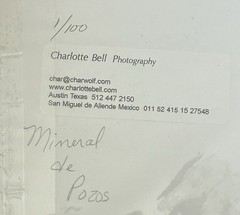 Charlotte Bell 1/100 Photo Art «Door to the Desert» Mineral de Pozos Mat 20×16