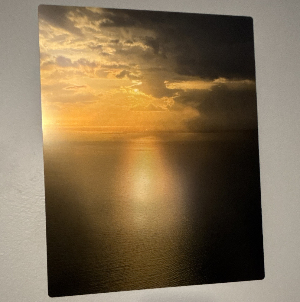 Sunset Seascape Photograph Print, Color Portrait Landscape Nature Wall Decor