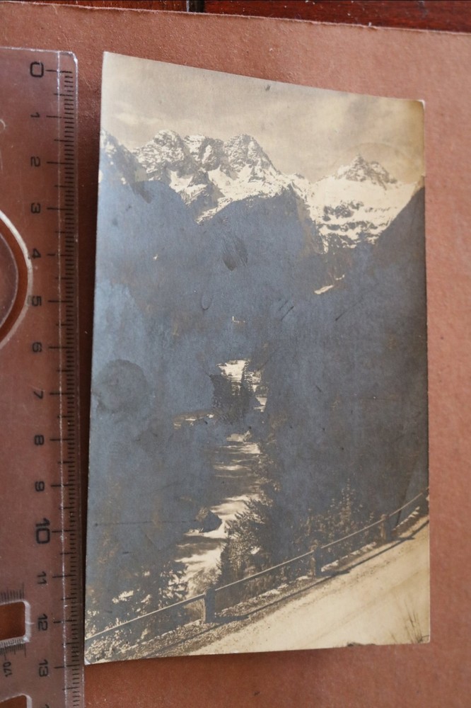 Great old photo – river in the mountains – Bad Reichenhall area? 1925