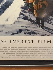 1996 Everest Film Expedition Framed Film Poster Signed David Breashears IMAX