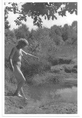 Large (4 x 6 inches) Reproduction Nude RP- German WWII Era Art Photo 4- 30s-40s