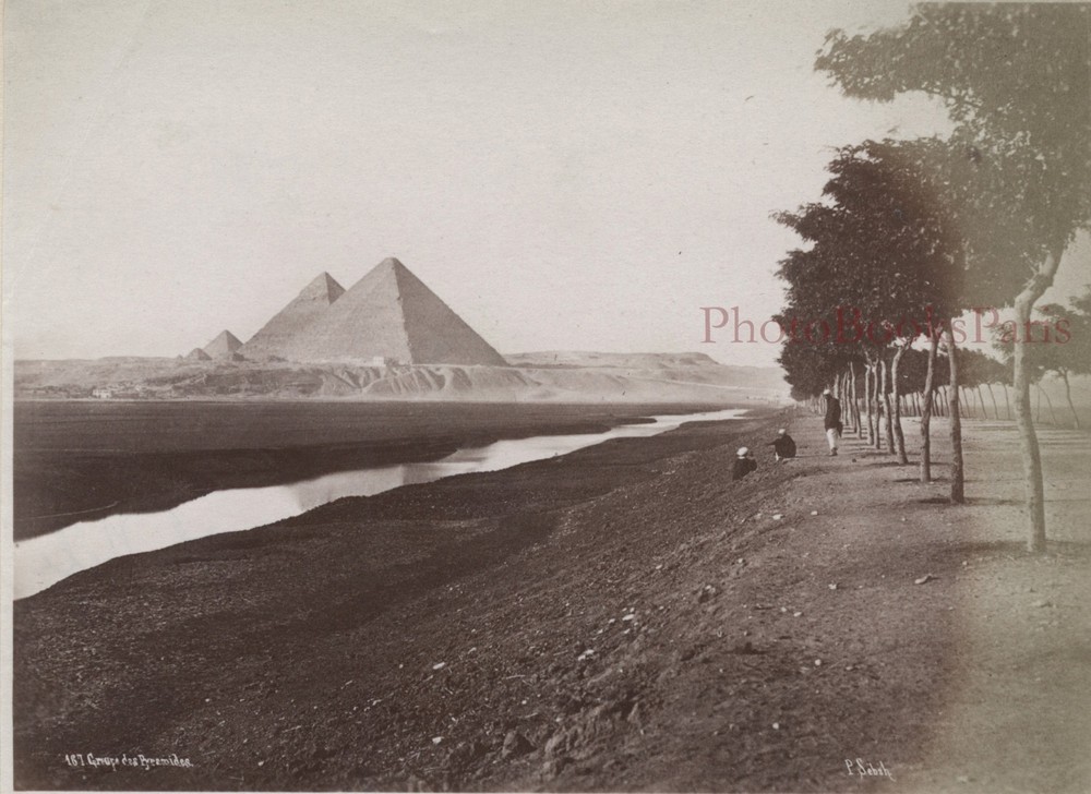 Egypt Pyramids ~ Gizeh Photo Albumin IN Small Format 9, 5×12, 5cm Ca 1880