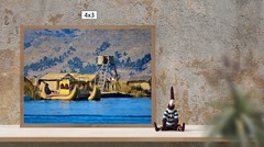 Lake Titicaca Floating Toll Station, High Resolution Image, Many Formats, TV Art