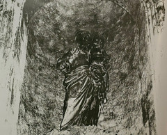 Virgin & Child Enlarged Photo Semi-Transparent Suzanne Lee 48×36 OOAK Monochrome