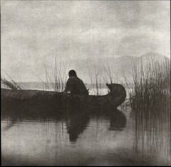 1972 Original Edward Curtis Kutenai Indian Duck Hunter Art Photo Gravure