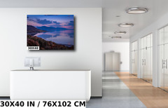 Utah’s Majestic Ocean Lake: Great Salt Lake Utah Sunset Metal Aluminum Print