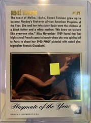 Playmate of the Year 1990 RENEÉ TENISON Autographed Card 204/2750 #1PY