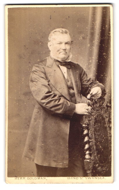 Photograph Mr Goldman, Swansea, Wind Street, Elderly Gentleman with Whisker