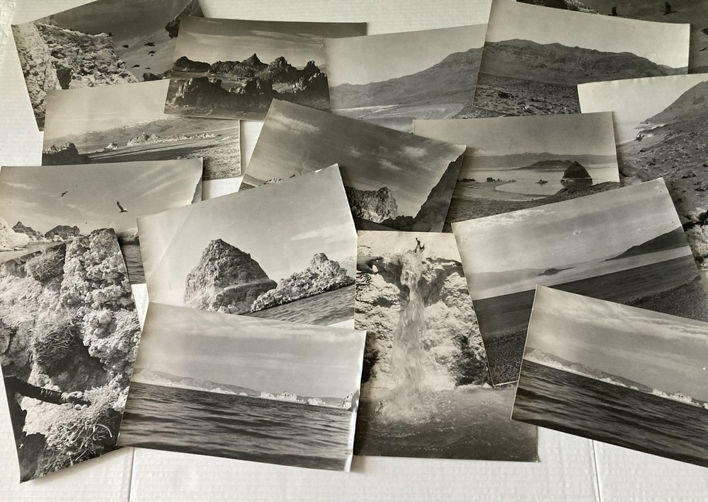 Vintage B&W Photos Pyramid Lake Nevada Landscapes Original 1950’s Lot of 16