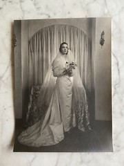 1920’s~1930’s H. R. Cremer Art Deco Photograph Bride 14” x 10”.