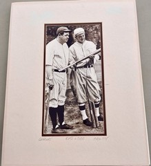 BABE RUTH TY COBB Photograph Mark Reuben Gallery The Vintage Collection 1928