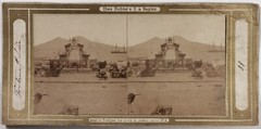 Italy Naples the Portico Photo Judge Stereo Vintage Abumine c1858