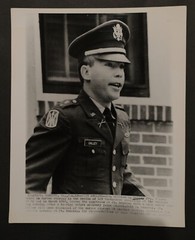 T William L Calley leaves court press photograph 8×10, b/w