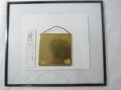 Deborah Schenck original polaroid transfer to watercolor paper 1996 3 pears art