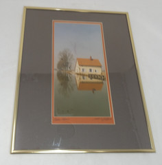 VINTAGE ART PHOTO SIGNED BY LOUIS J. SPEAR 1984 CHALON-FRANCE FRAMED