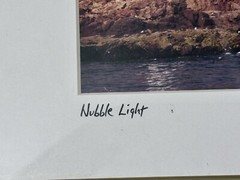 Nubble Lighthouse Photograph – Signed by Artist Andrew J. Heller – Framed