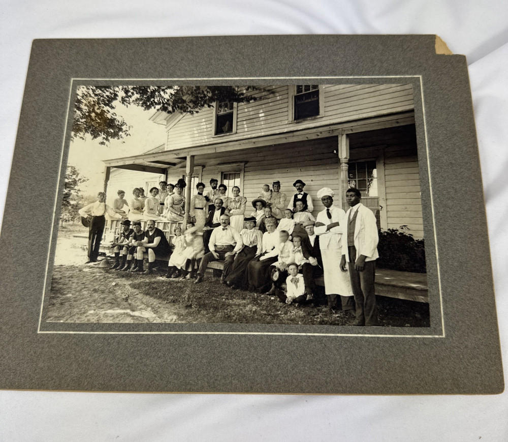 Vintage Early 1900’s Restaurant Owners Customers And Employees Photograph