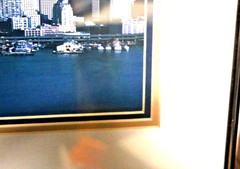 Panoramic Seattle Skyline Color Photo Matted and Framed 35″ x 14″