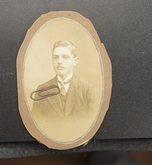 S photo CDV KAB portrait young teen Otto suit lad oval picture old model