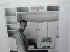 1956 photograph Jack Lemmon at home Roger Marshutz Photoplay Magazine stamp