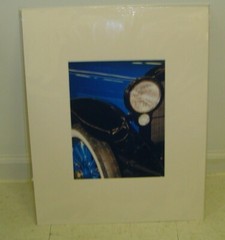 ART PHOTOGRAPHY zoomed up vintage car light &tire 2009 by Larry Santucci 16×20