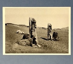 Colossi And Sphinx, 1857 Fotofolio Art Print Card Photo By Francis Frith