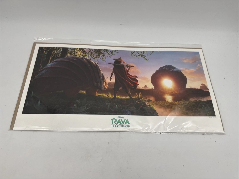 Disney Raya and the Last Dragon Panoramic Art Print Lithograph Promo Poster