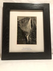 Photography by Ansel Adams-Waterfalls-10.75” X 12.75” Framed/Matted Photo Print