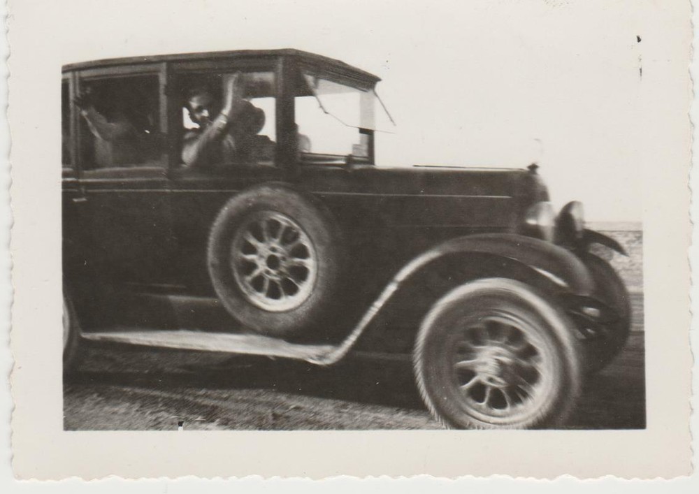 9236. Fiat Balilla Alfa Lancia Departenza da Senigallia 1934 Car Photograph – 9×7